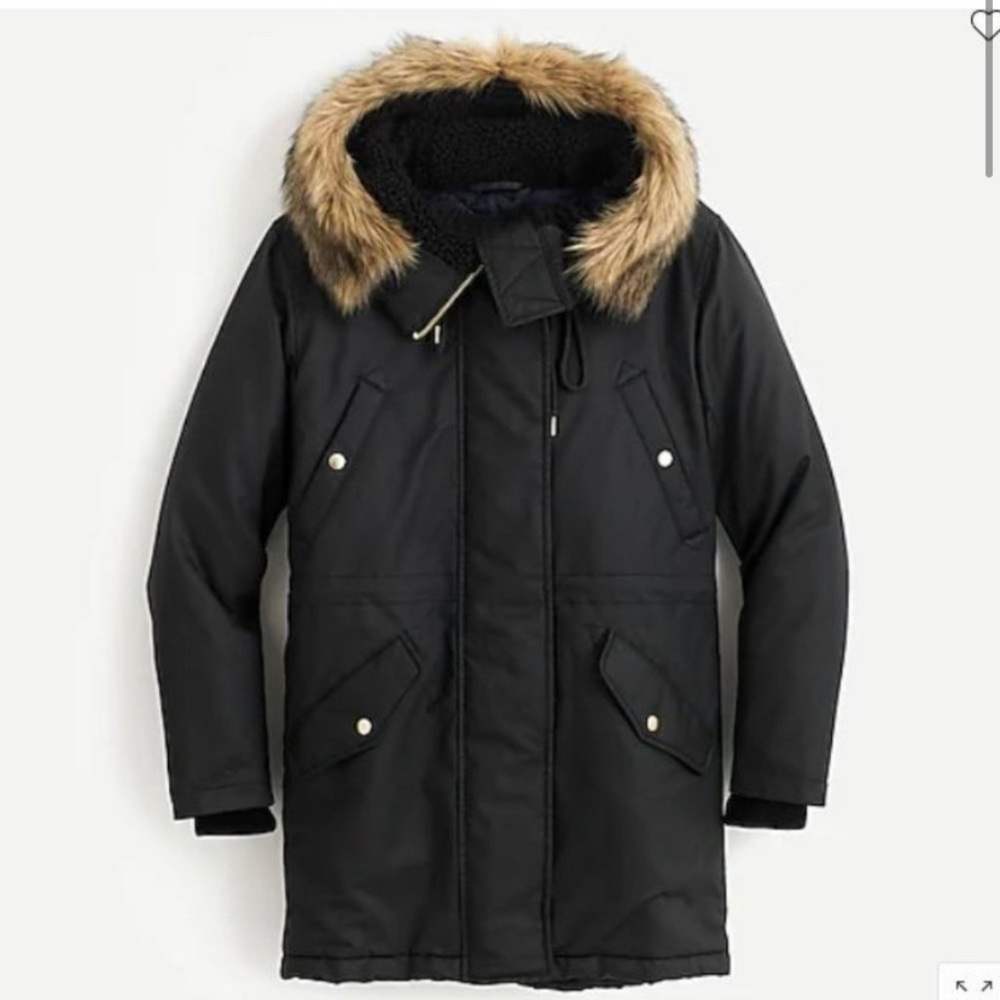 J.Crew | Black Perfect Winter Parka | PXXS